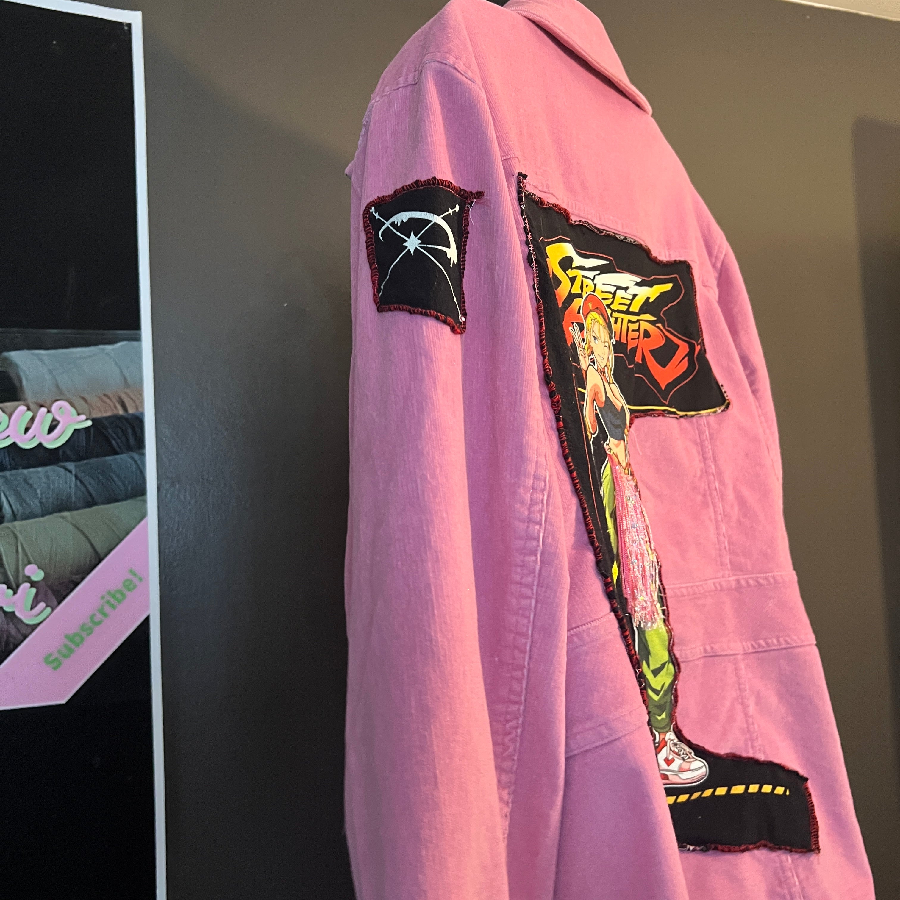 Street FighterCammy- if this one of a kind, streetfighter blazer and anticipation for the new movie coming out this fall 2026. This is one of a kind in the whole wide world don’t miss out. ￼